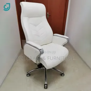 White CEO Executive Recline Office Chair