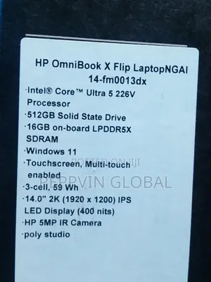 New Laptop HP OmniBook X Flip 14" 16GB Intel Core Ultra 5 SSD 512GB
