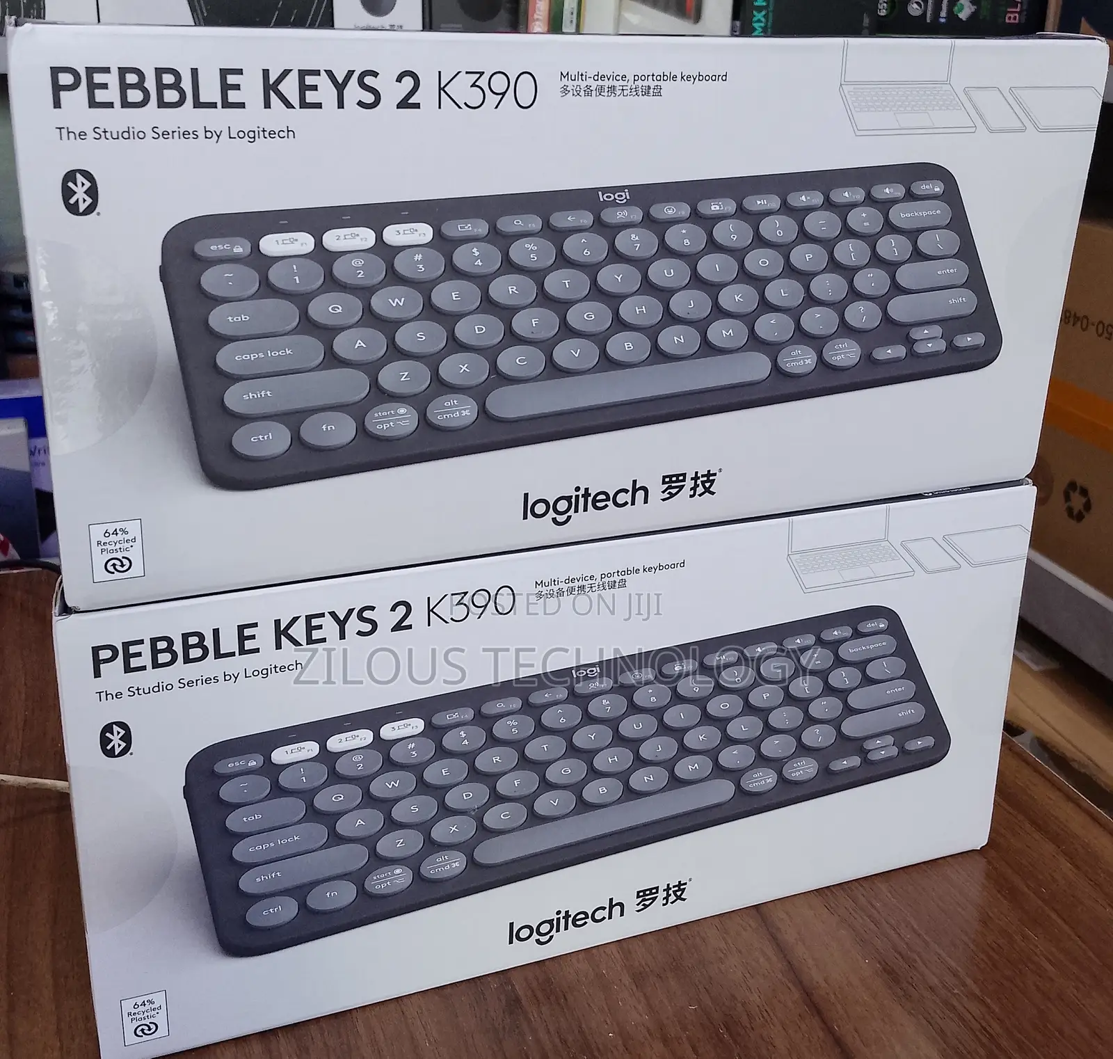 LOGITECH PEBBLE KEYS 2 K390 Wireless Bluetooth Keyboard