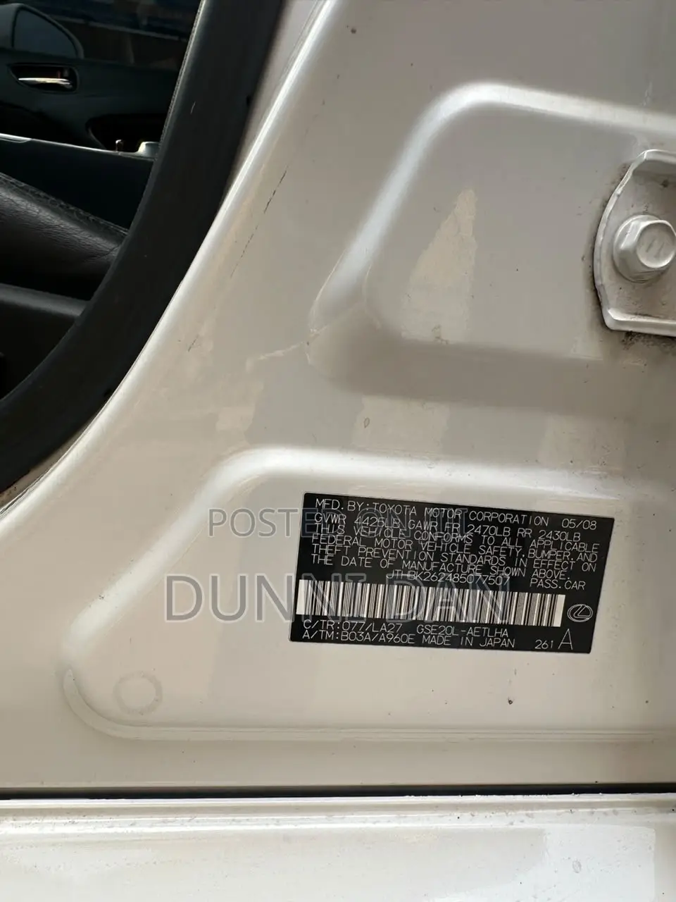 Lexus IS 250 2009 White