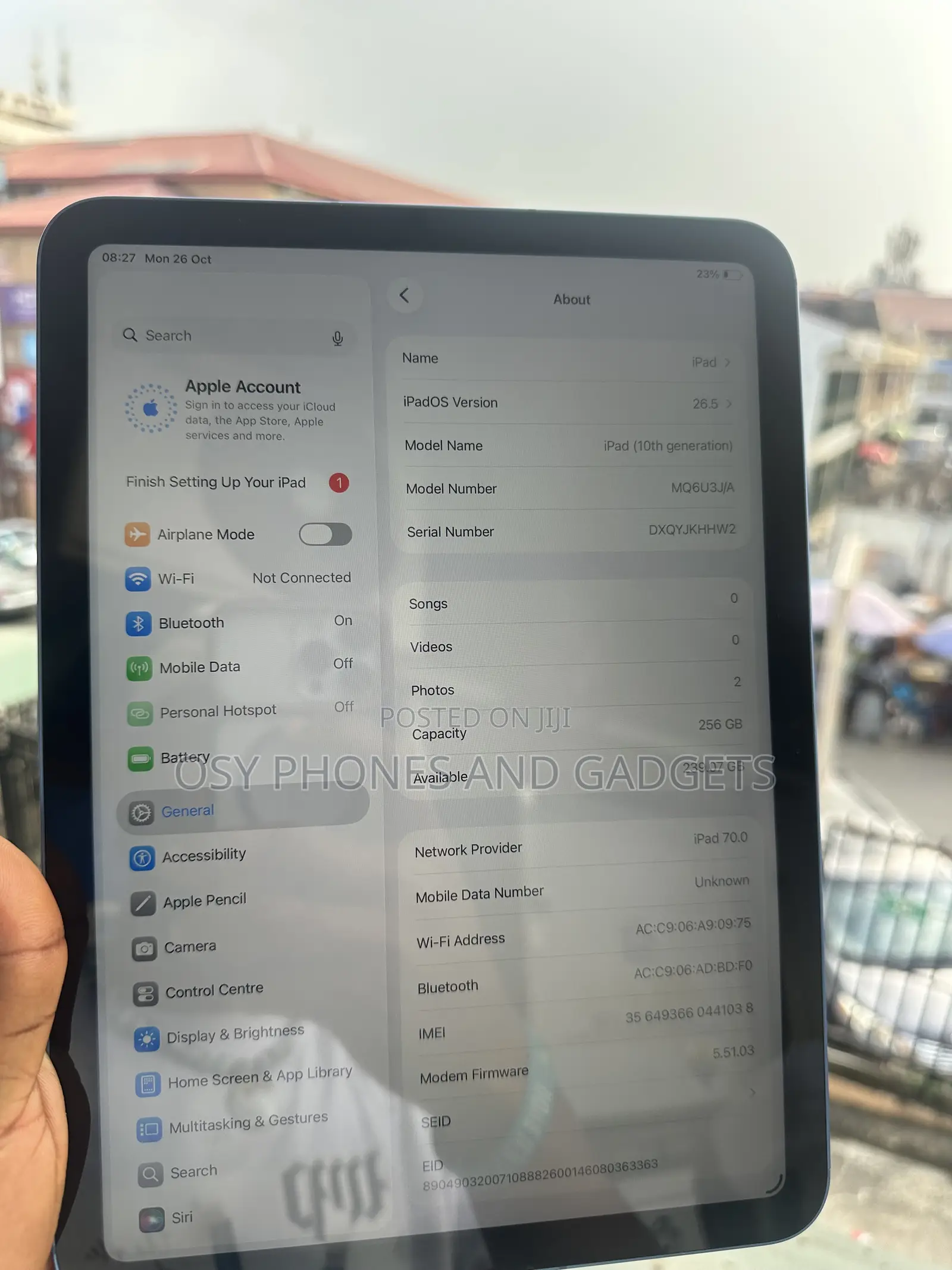 Apple iPad 10.2 (2021) 256 GB Blue