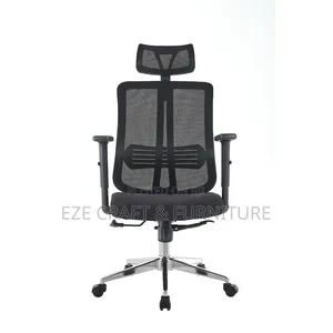 Full Black Lumbar Support Office Chair