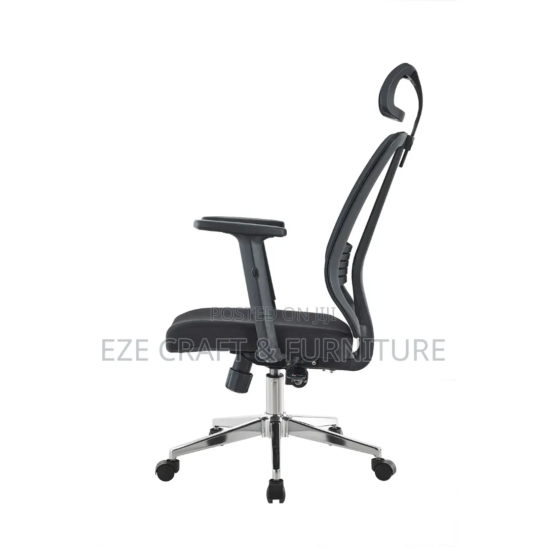 Full Black Lumbar Support Office Chair