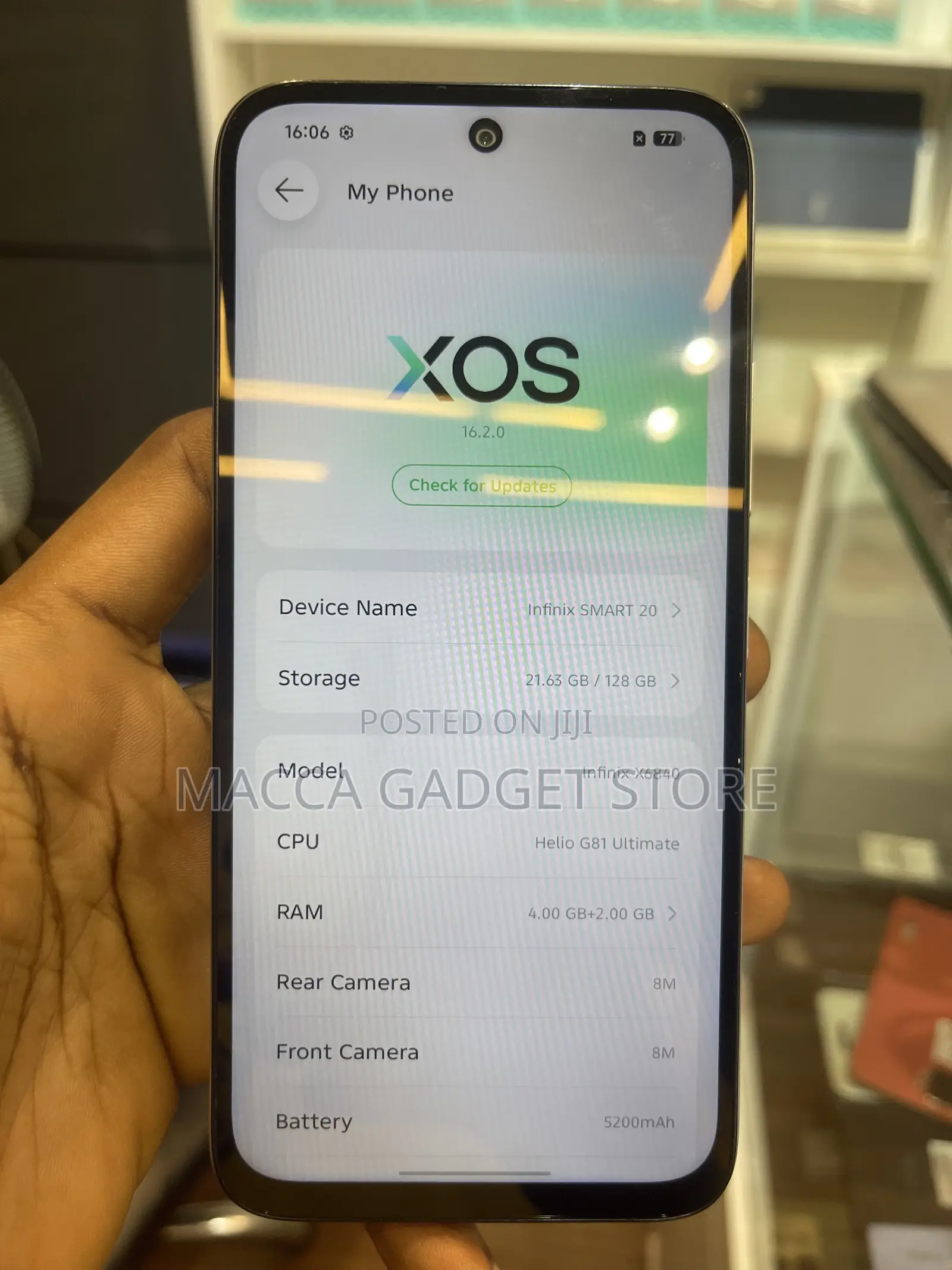 Infinix Smart 20 128 GB White