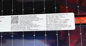 Ja Panel 625w Bifacial