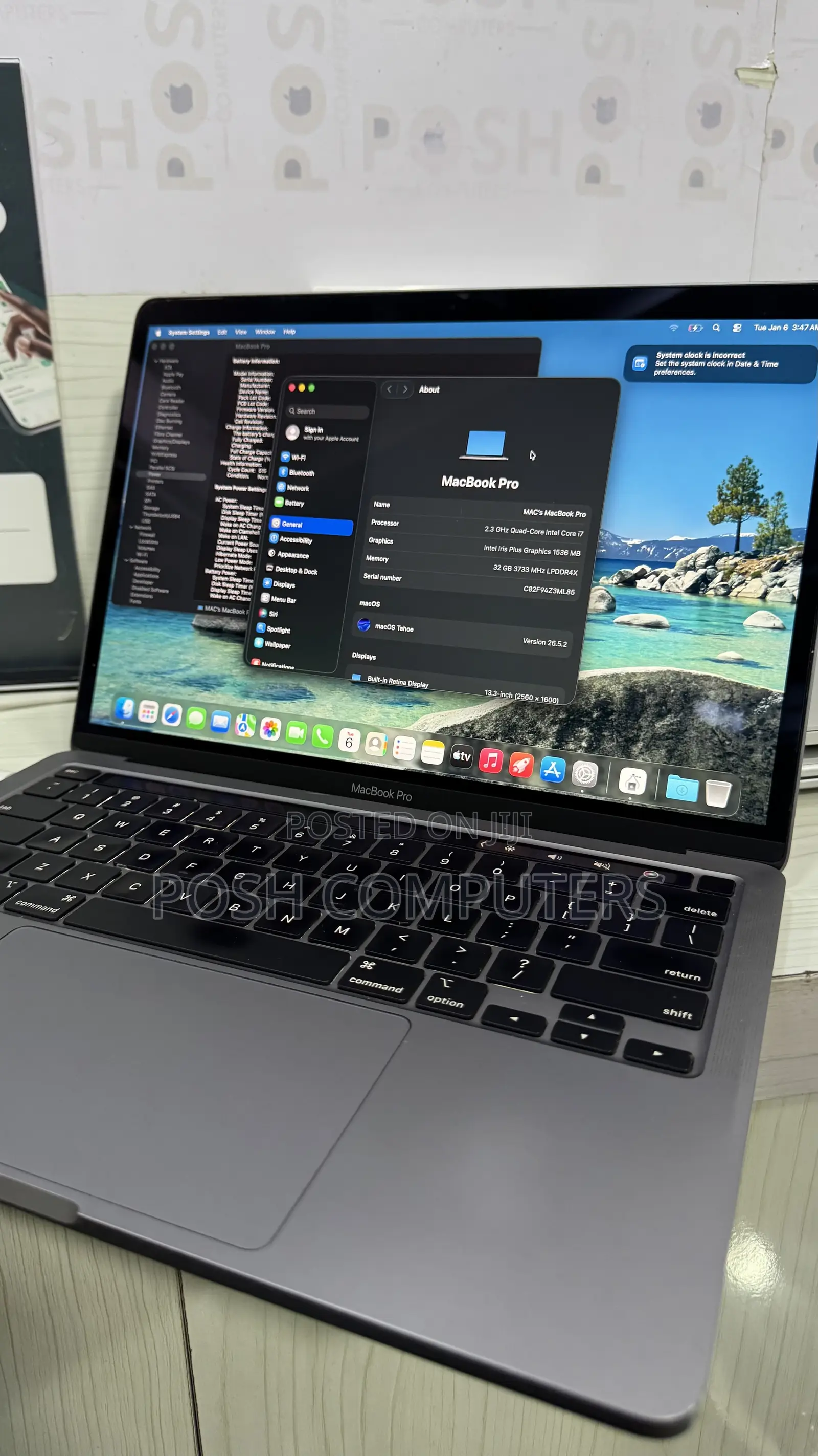 Laptop Apple MacBook Pro 2020 32GB Intel Core i7 SSD 1T