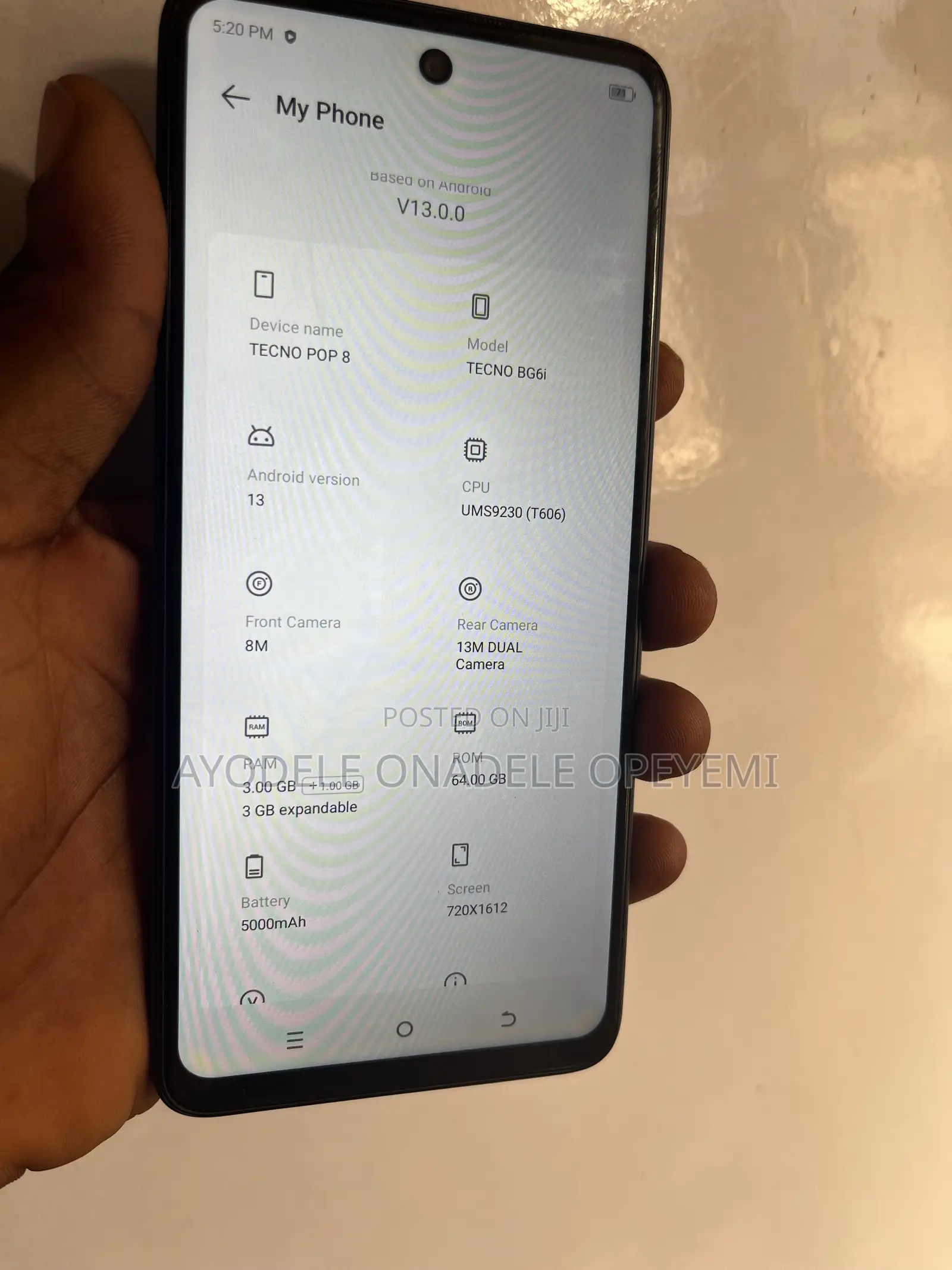Tecno Pop 8 64 GB Black