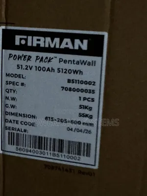 Firman 5kwh Lithium Battery 24v & 48v