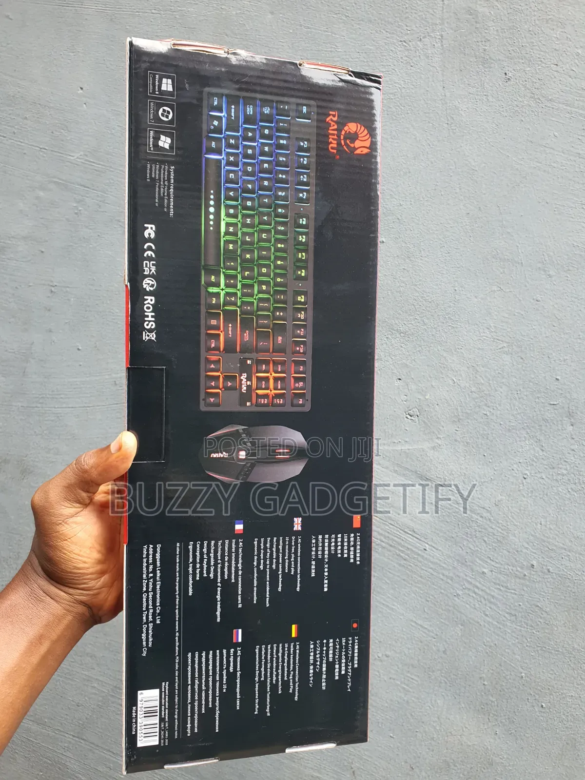 Raiku R905 Wireless Keyboard and Mouse Combo