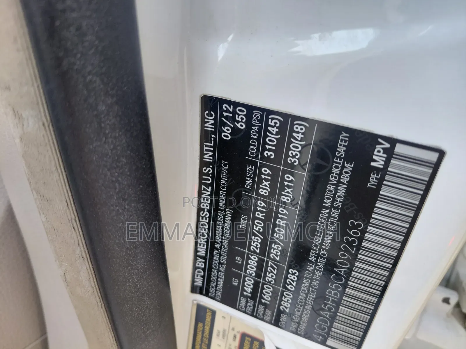 Mercedes-Benz M Class 2014 White