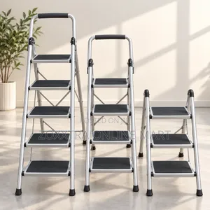 Grey-Coloured Foldable Big Size Heavyweight Ladder