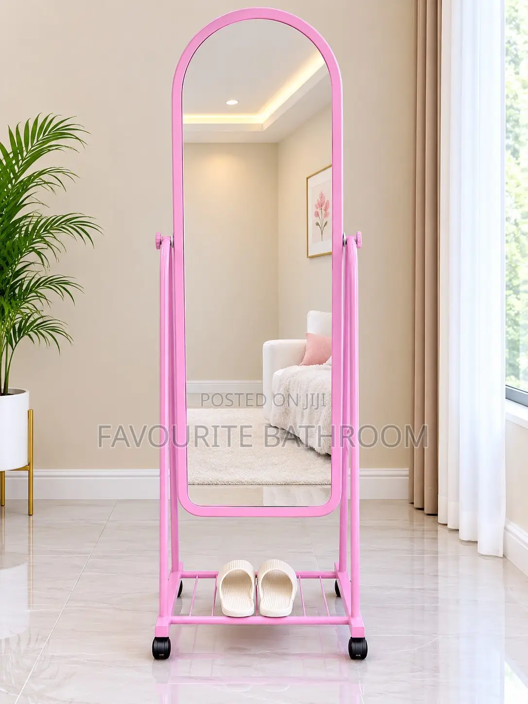 Standing Mirror With Shoe Racks