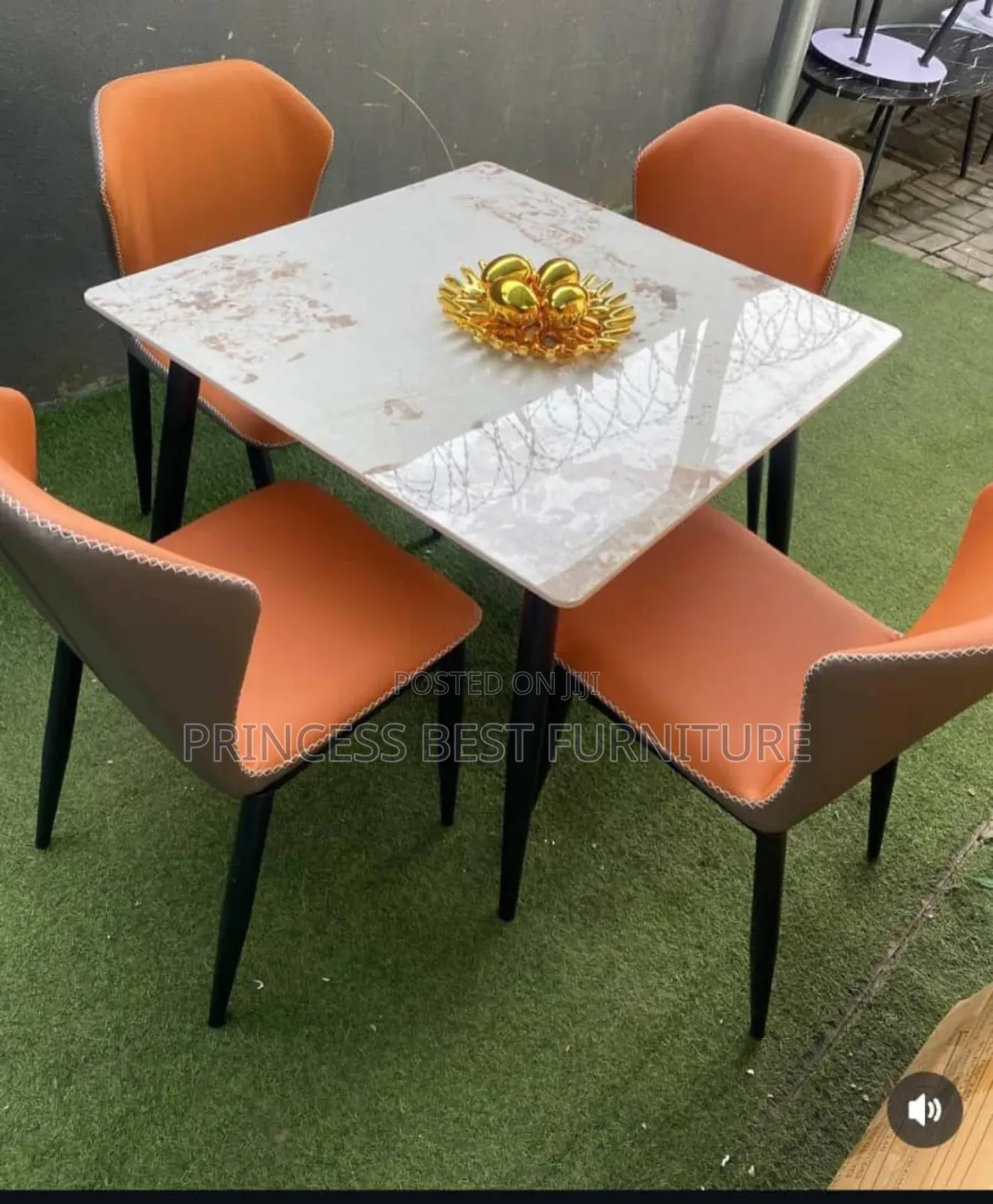 Armless Dining Table and Chairs