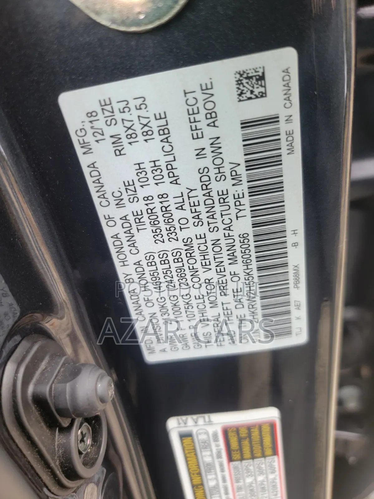 Honda CR-V 2019 Gray