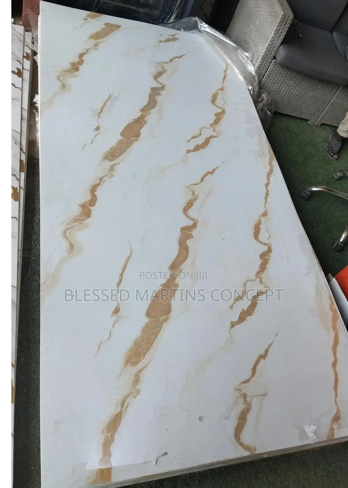 Quality UV PVC Marble Sheet, Good for Wall Cladding