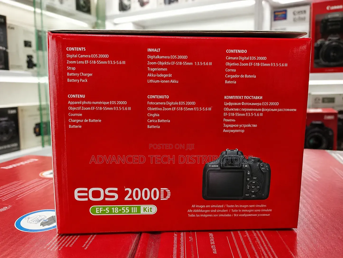 Canon Eos 2000d Ef-S 18-55 III Kit