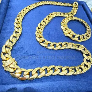 Cuban Link Chain and Hand Chain