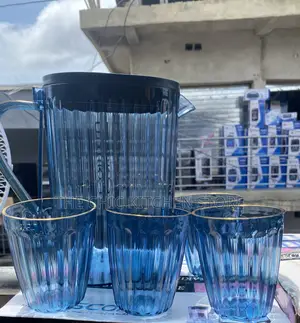 5in1 Luxury Acrylic Water Jug Set With 4 Cups