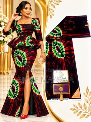 Original Ankara Fabrics 6 Yards - 100% Cotton - Adesanya Ajah