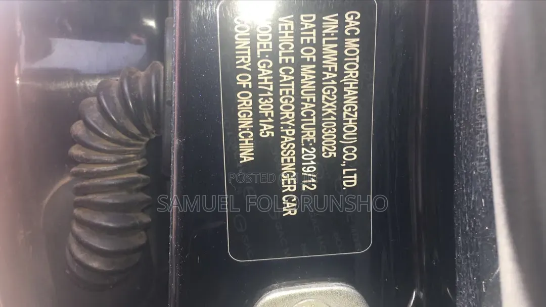 GAC GA4 2019 Black