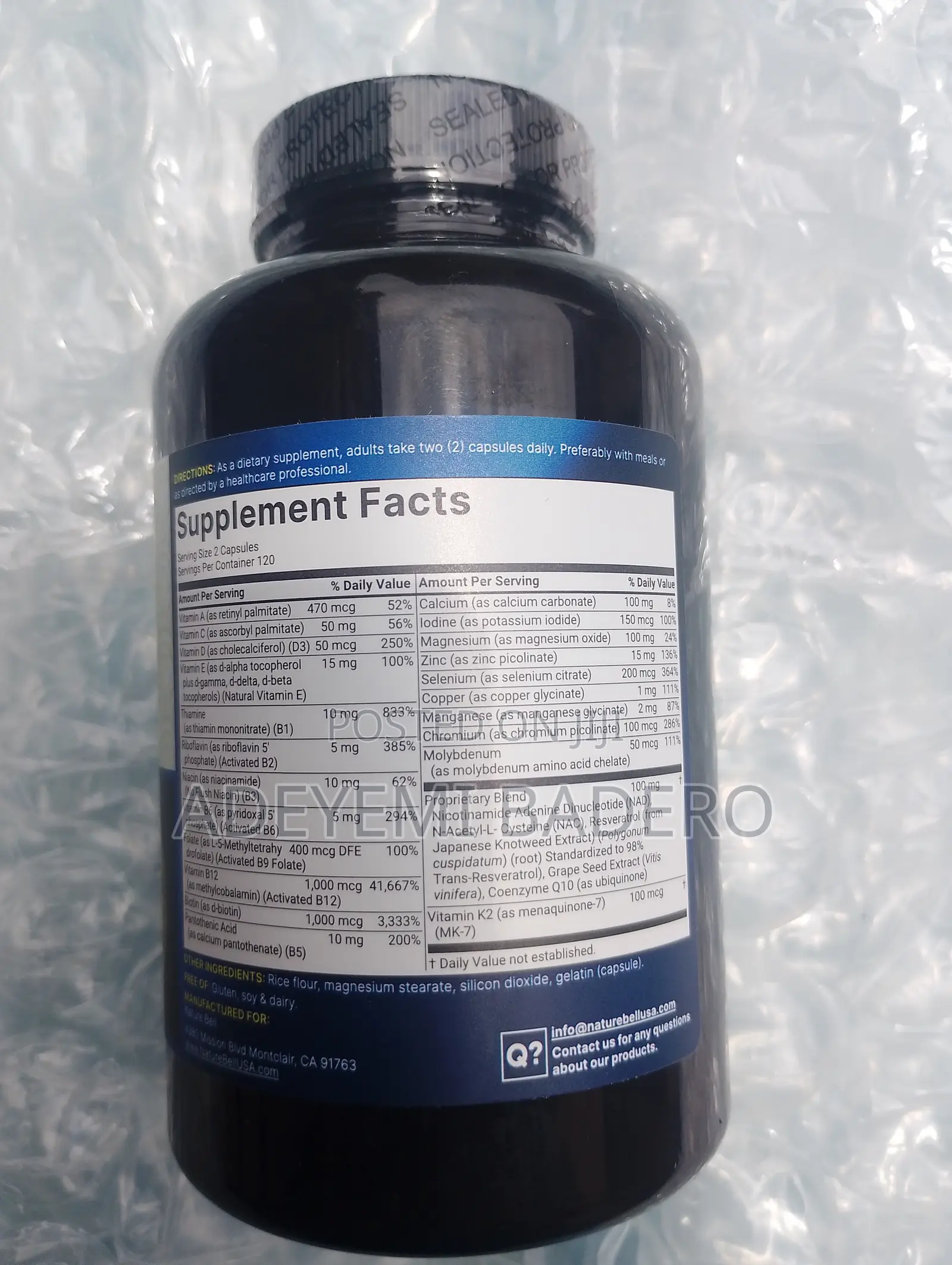Methylated Multivitamin (Advanced) With Q10, D3,k2 - 240 Capsules