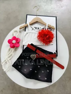 Children's Denim Shorts Set