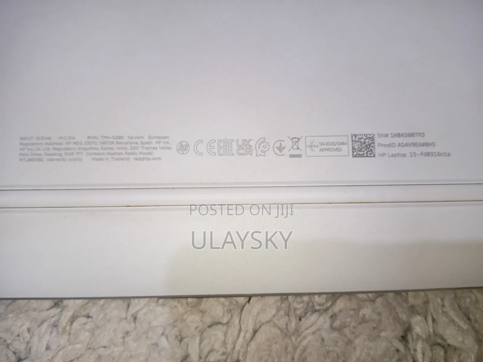 Laptop HP 15 8GB Intel SSD 256GB