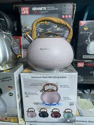 5Liters Haus Roland Whistling Stainless Steel Marble Coated Kettle.