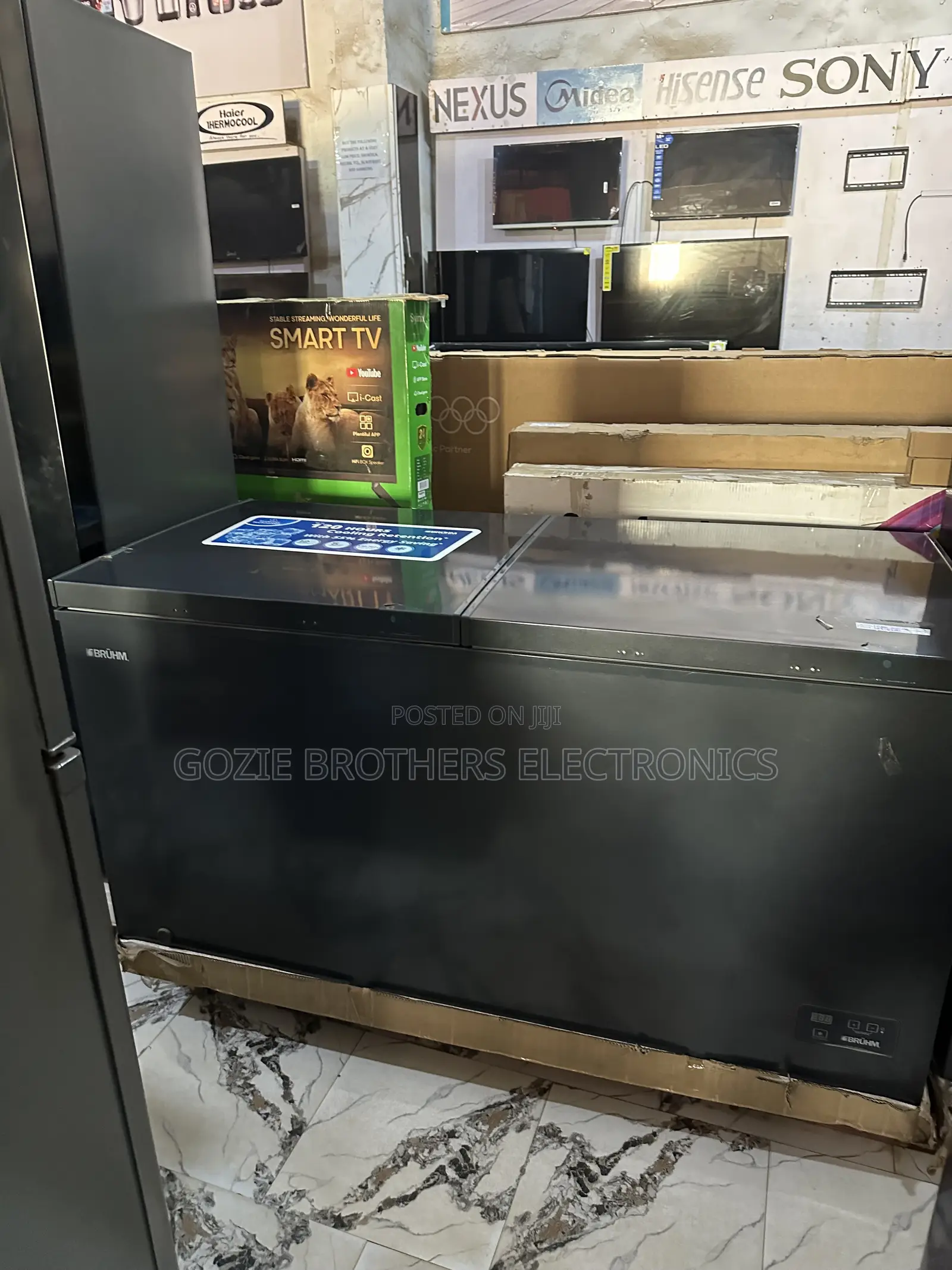 BRUHM Inverter Double Doors Deep Freezer 450 Liters