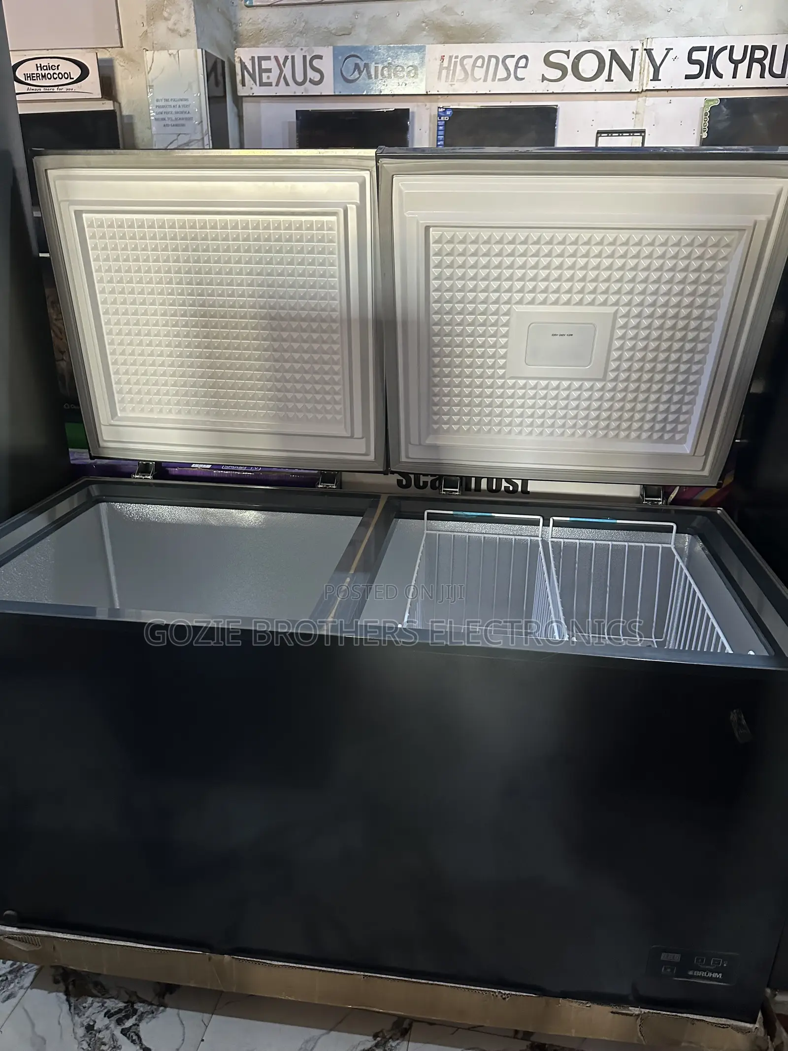 BRUHM Inverter Double Doors Deep Freezer 450 Liters