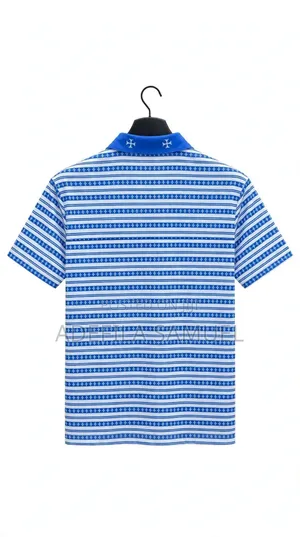 White Luxury Mesh Polo Cloth