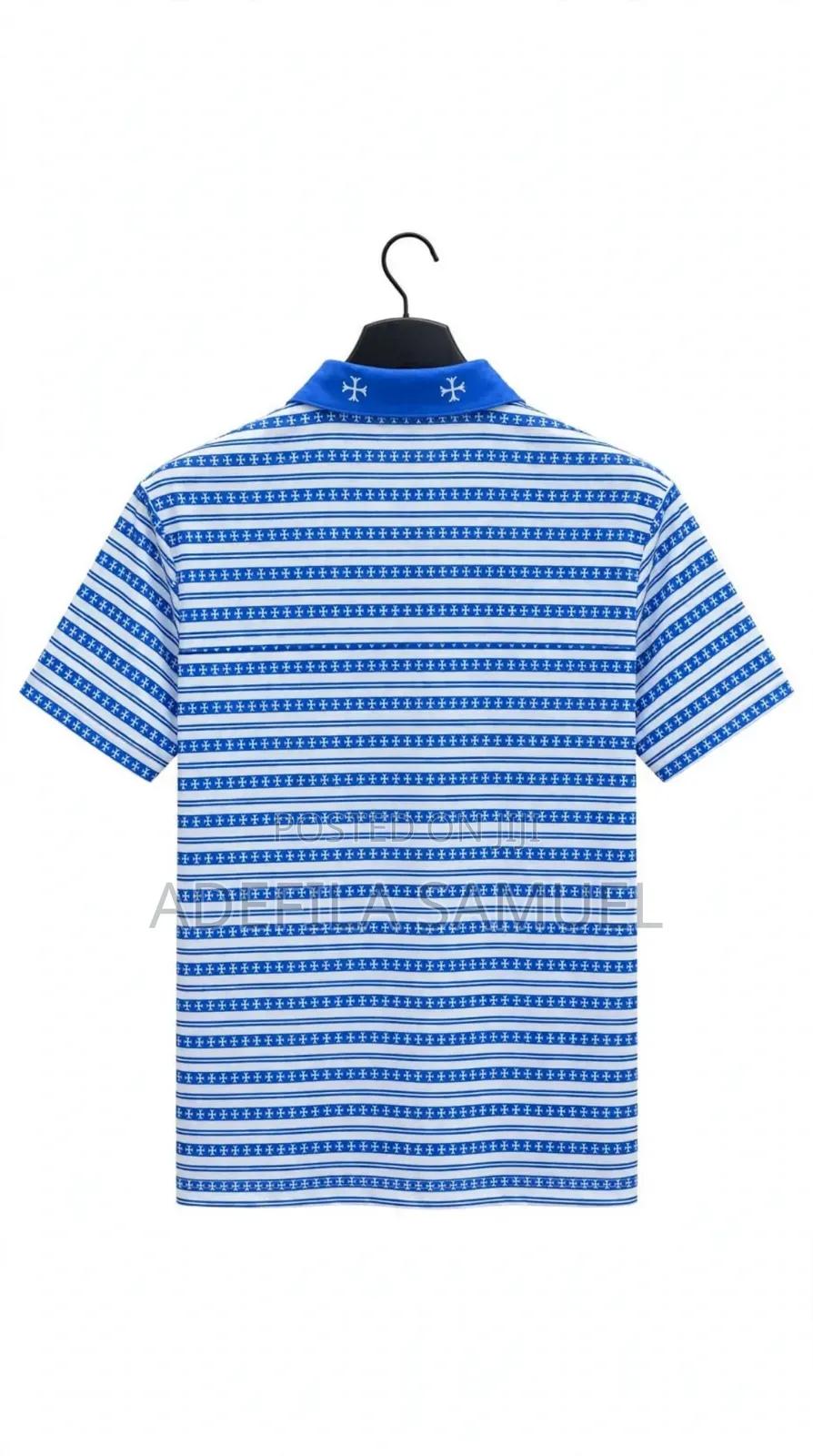 White Luxury Mesh Polo Cloth