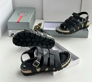 High Quality Latest Design Prada Men's Leather Sandals