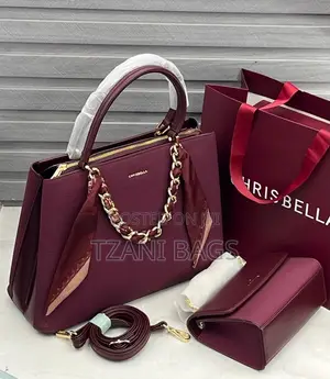Chrisbella Woven Straps Leather Handbag