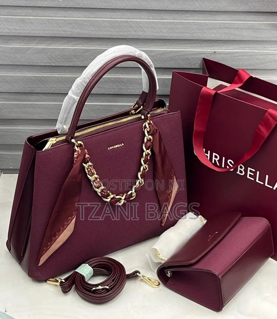 Chrisbella Woven Straps Leather Handbag