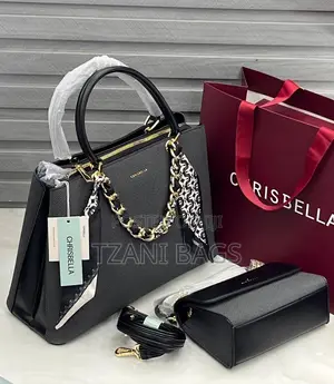 Chrisbella Woven Straps Leather Handbag