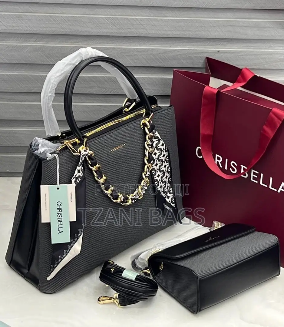 Chrisbella Woven Straps Leather Handbag