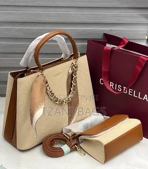 Chrisbella Woven Straps Leather Handbag