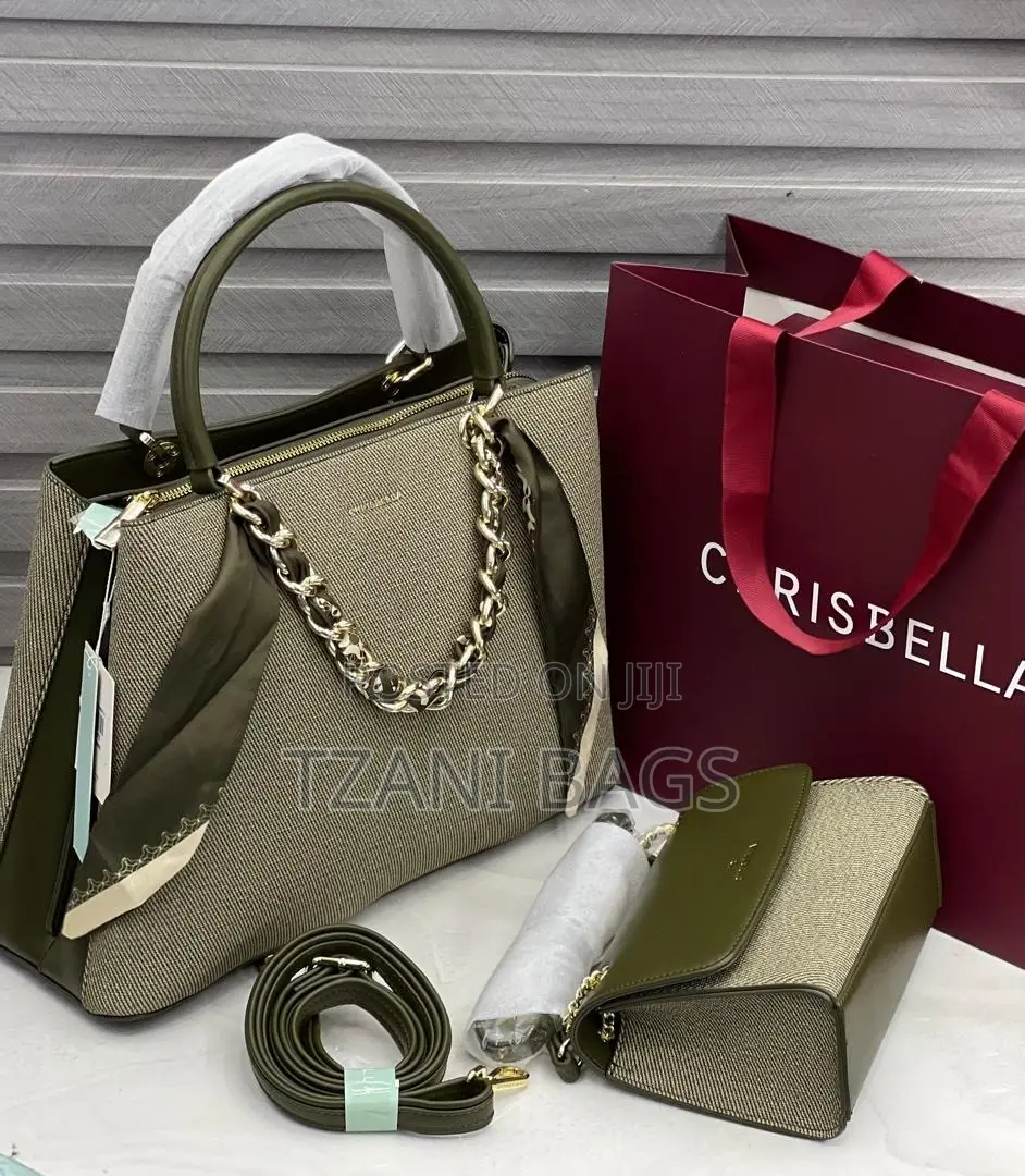 Chrisbella Woven Straps Leather Handbag