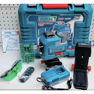 TOTAL Cordless 3D 12-Line Laser Level With a Tripod