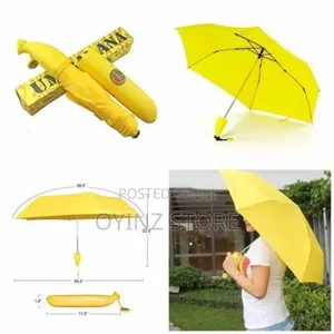 Banana Shaped Potable Umbrella 