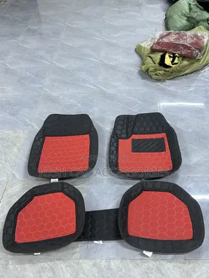 Universal Red and Black Draft Car Floor Mat