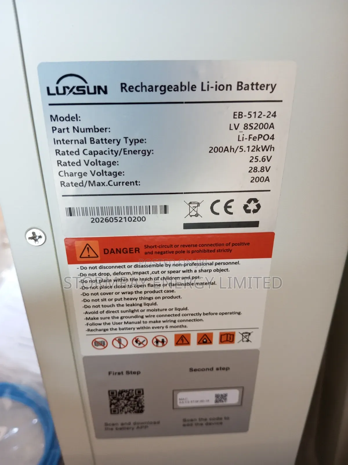 5kWh Luxsun Lithium Battery