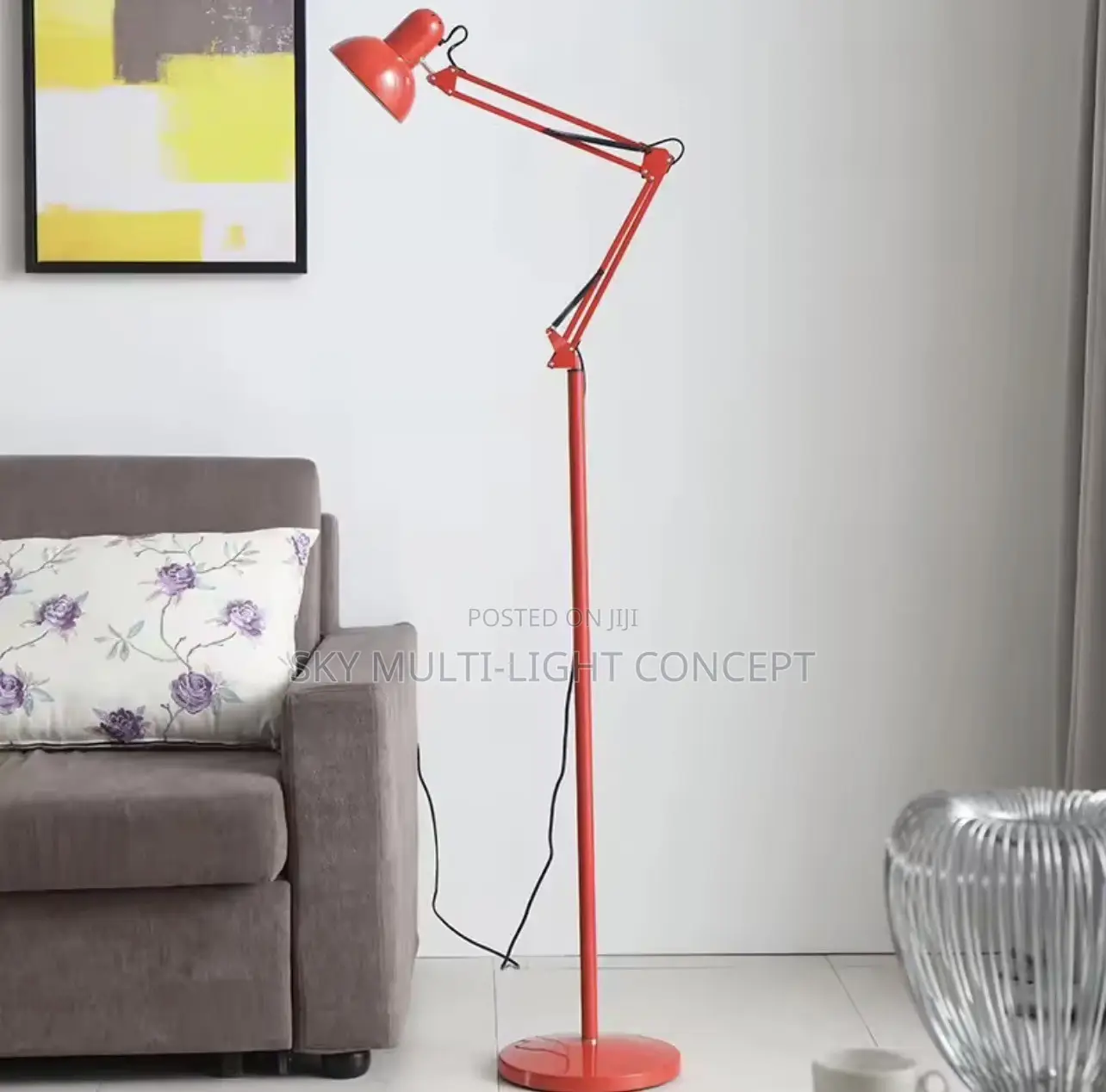 Folding Long Arm Floor Lamp