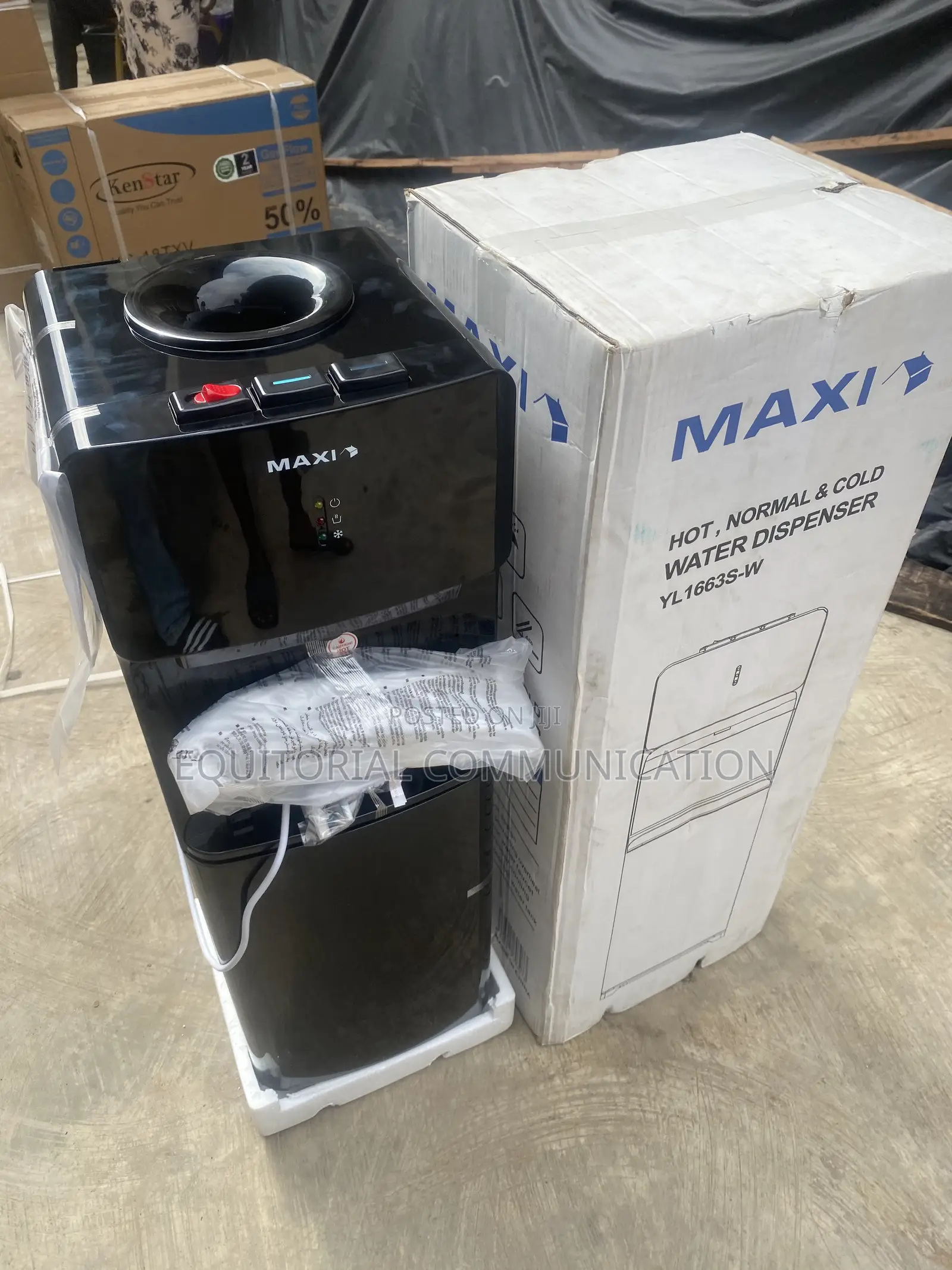 MAXI YL1663S-W Water Dispenser With Double Safety Protection