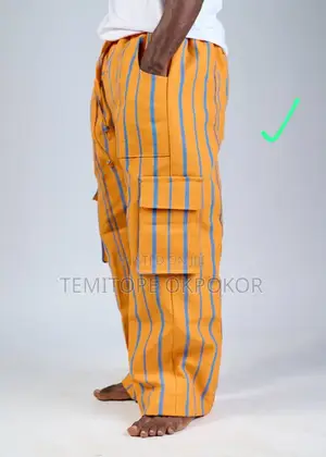 Aso Oke Cargo Pants