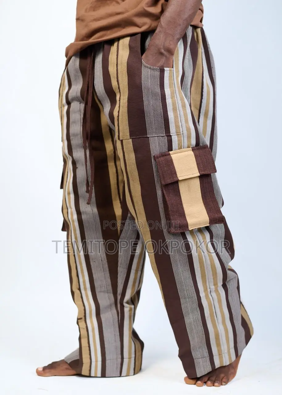 Aso Oke Cargo Pants