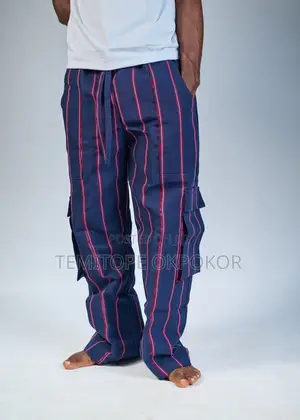Aso Oke Cargo Pants