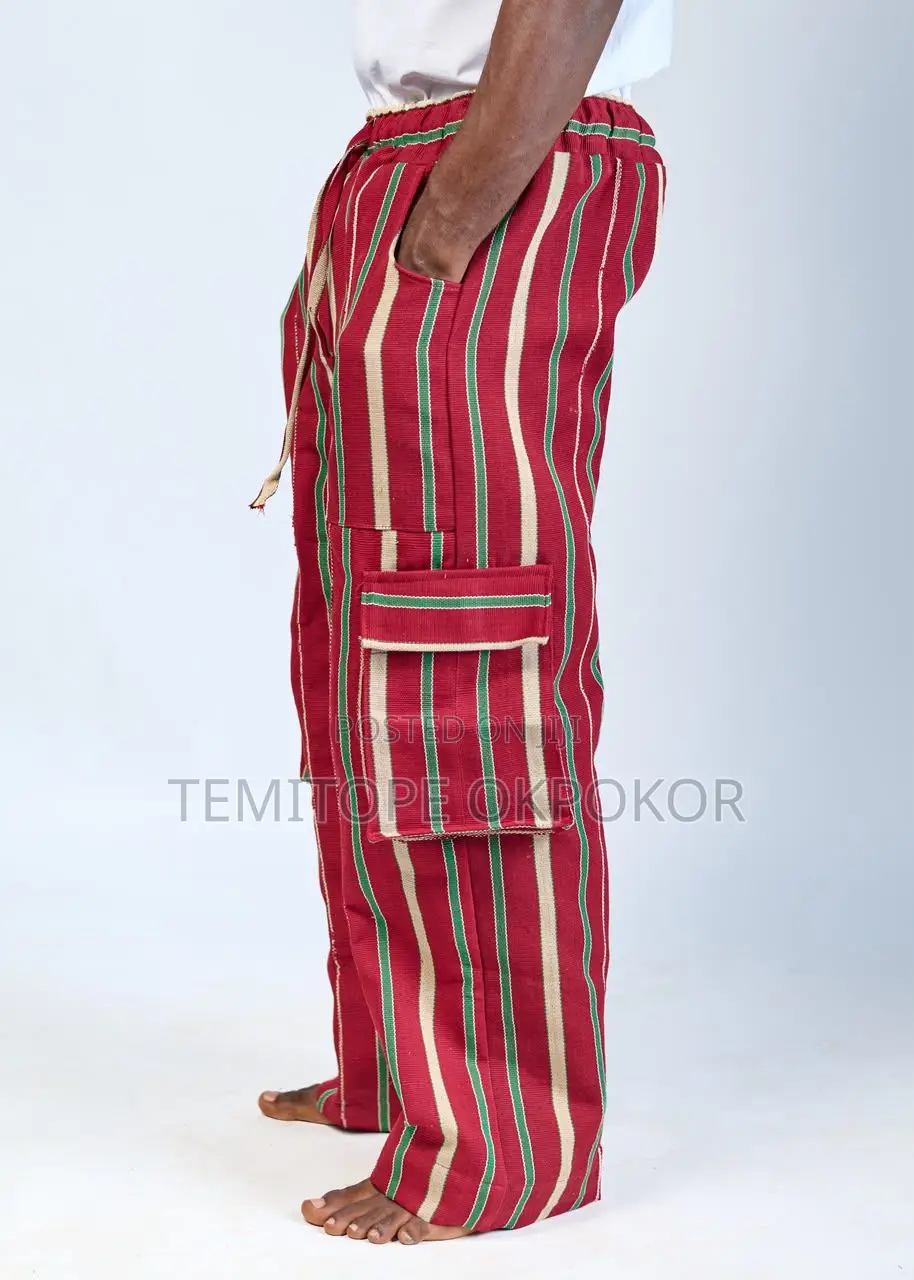 Aso Oke Cargo Pants