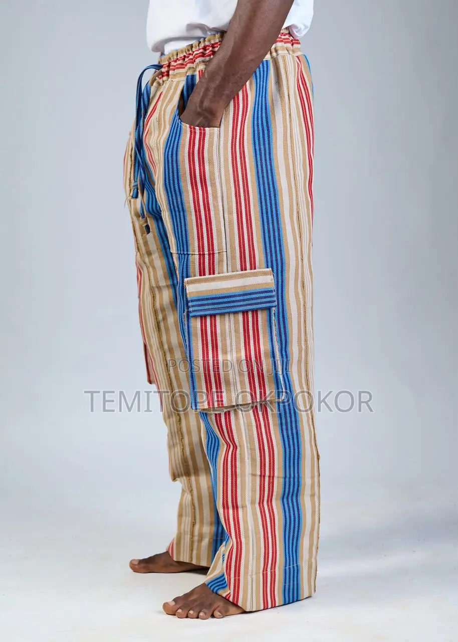 Aso Oke Cargo Pants